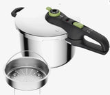 Tefal Secure Trendy Stainless Steel Pressure Cooker 6L