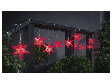 Livarno Home LED Light Chain with 10 3D Stars, Warm White