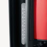 Severin KA 4817 Filter Coffee Maker - Red Glass 10-Cup with Automatic Shut-off