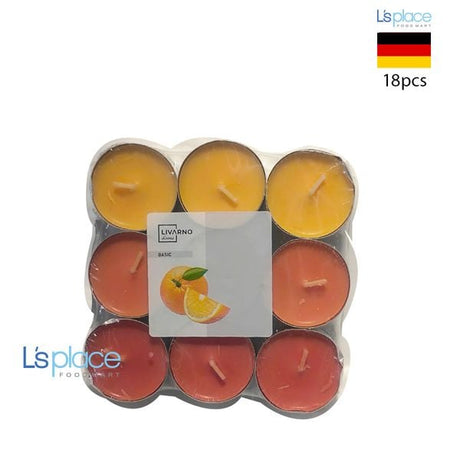 Livarno Home Basic Mini Orange Scented Tealight Candles - Fresh Orange Scent