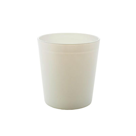 Trend Glass Vera Flowerpot - White Glass, 17cm height, elegant plant display